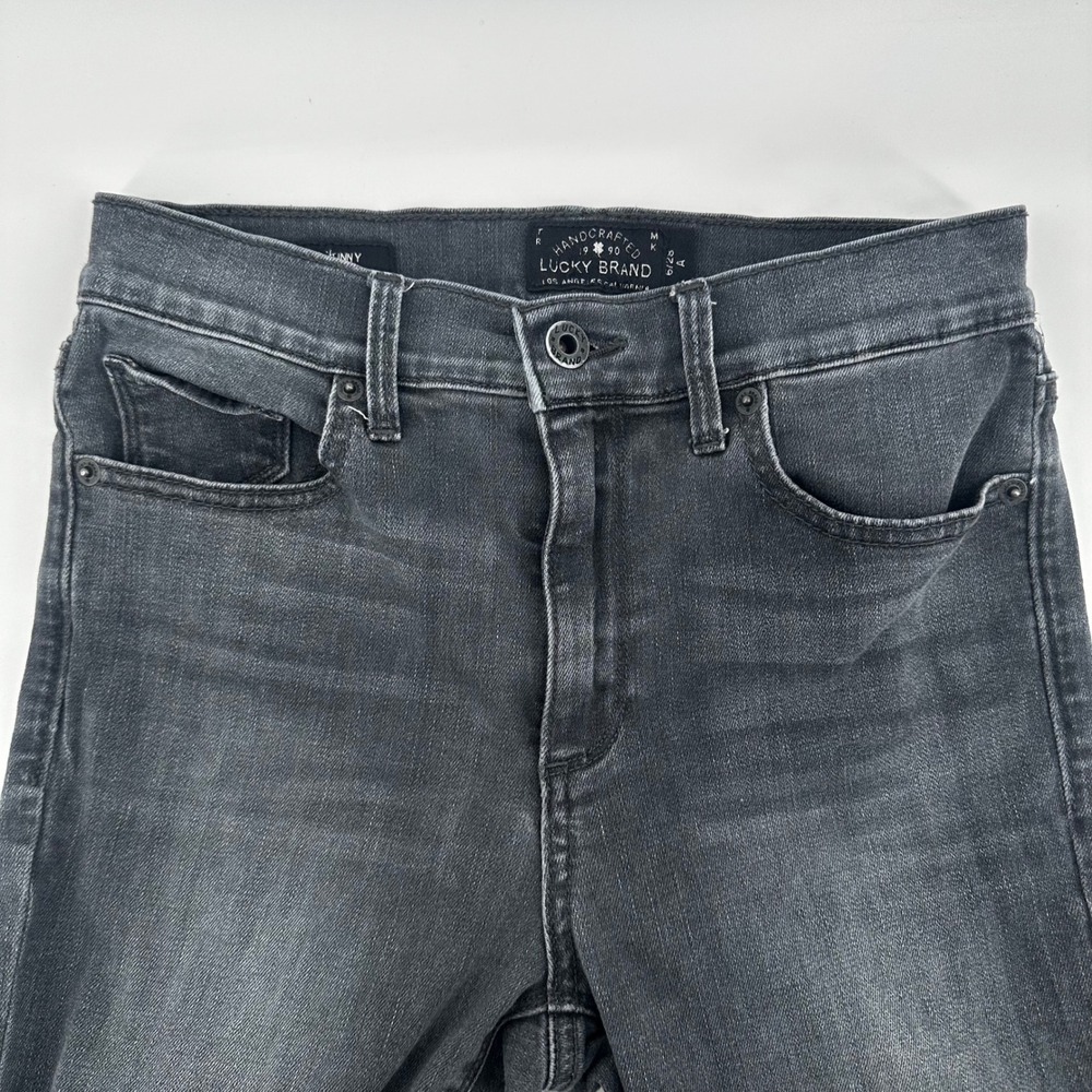 Lucky Brand Bridgette Skinny Jeans Gray‎ Wash Denim Women's Size 30 - Picture 4 of 9